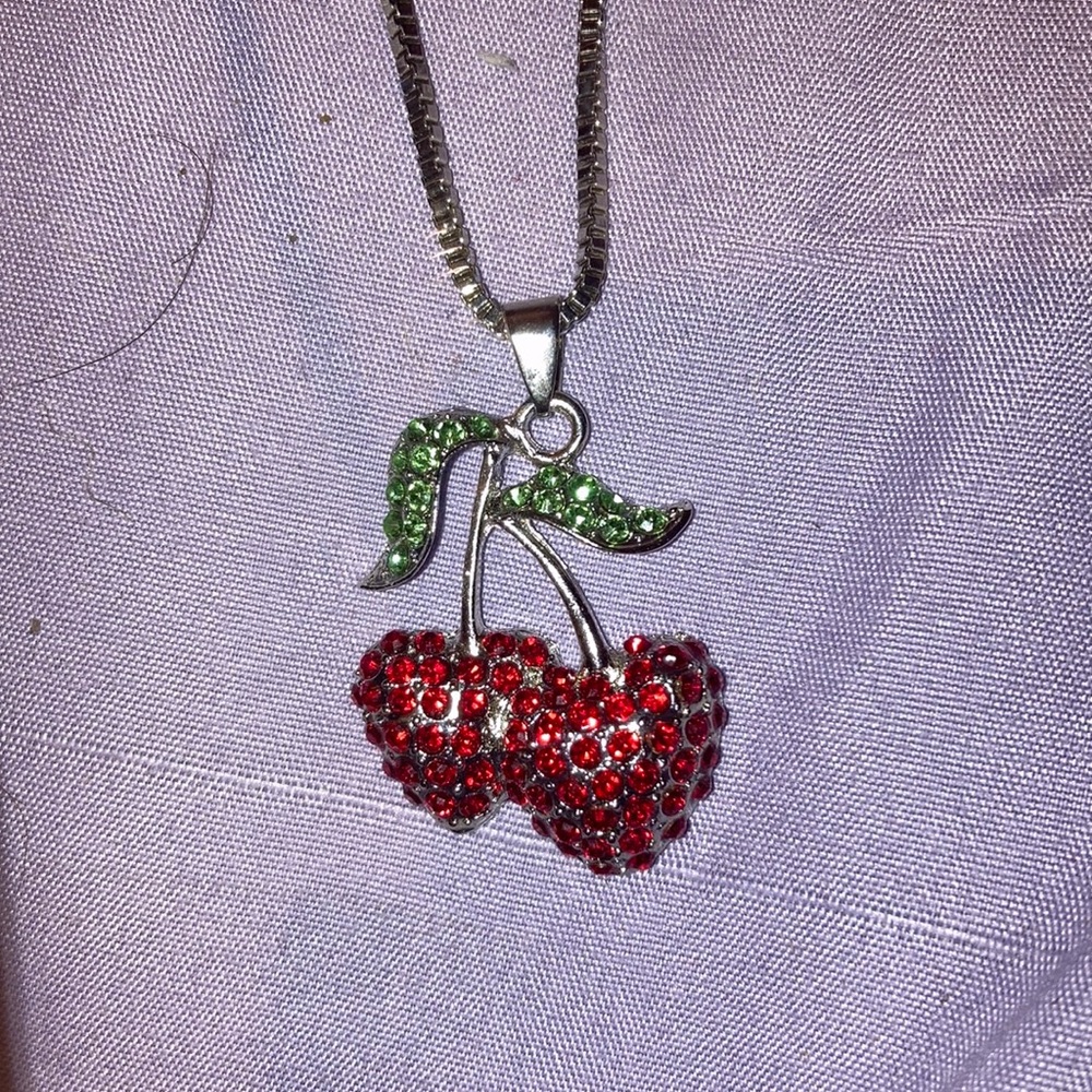 Betsey Johnson Strawberry Pendant